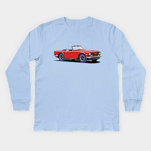 Triumph TR6 Car Kids Long Sleeve T-Shirt